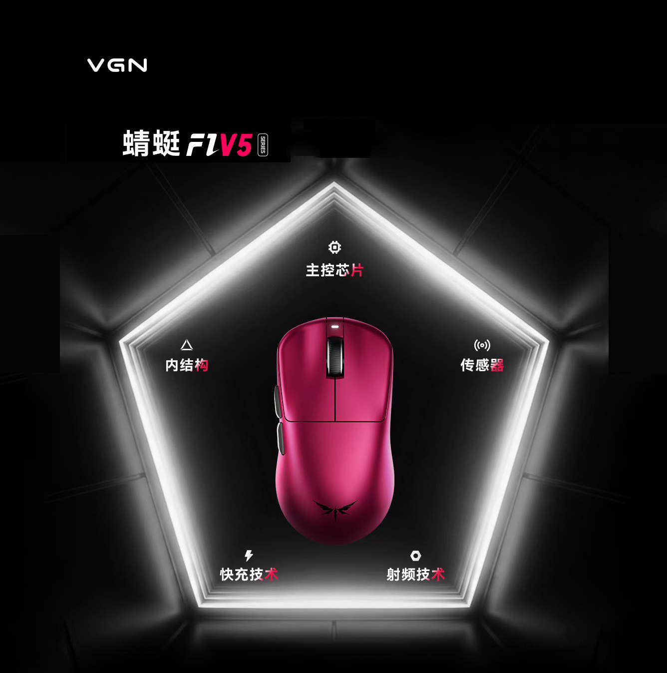 Keyboard Switch Tester - VGN Dragonfly F1 V5 Lekka Bezprzewodowa