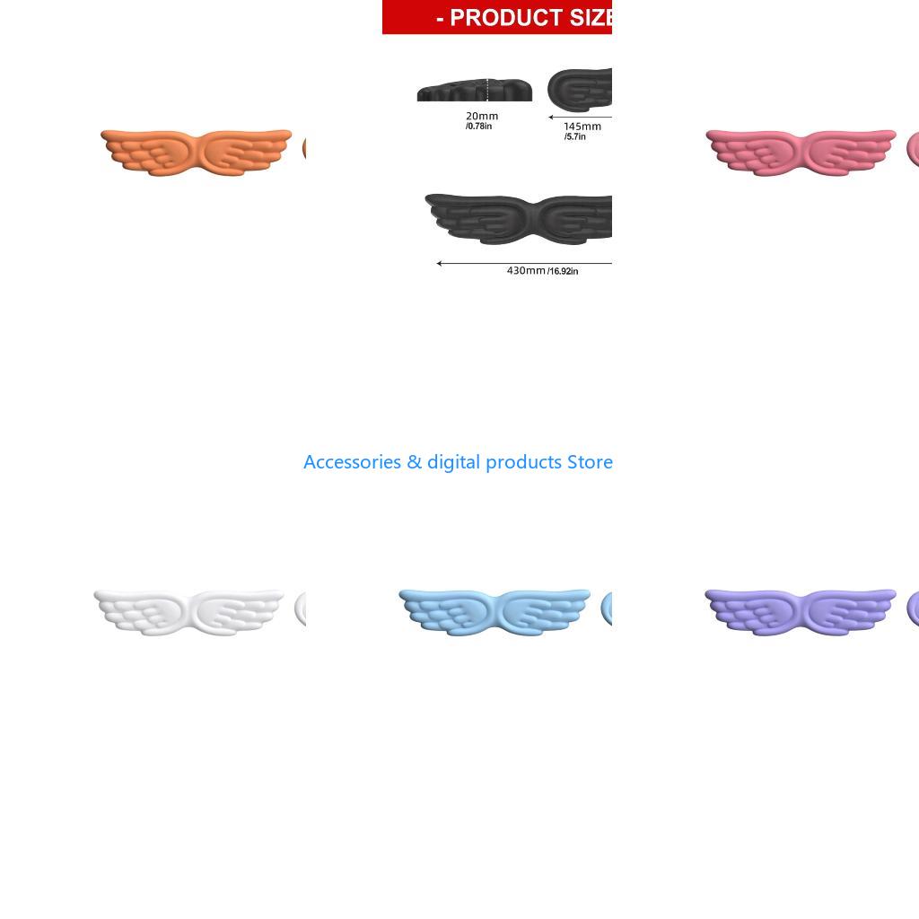 Wrist Rest Ergonomic - 77JD silikonowe klawiatury Angel Wing zestaw