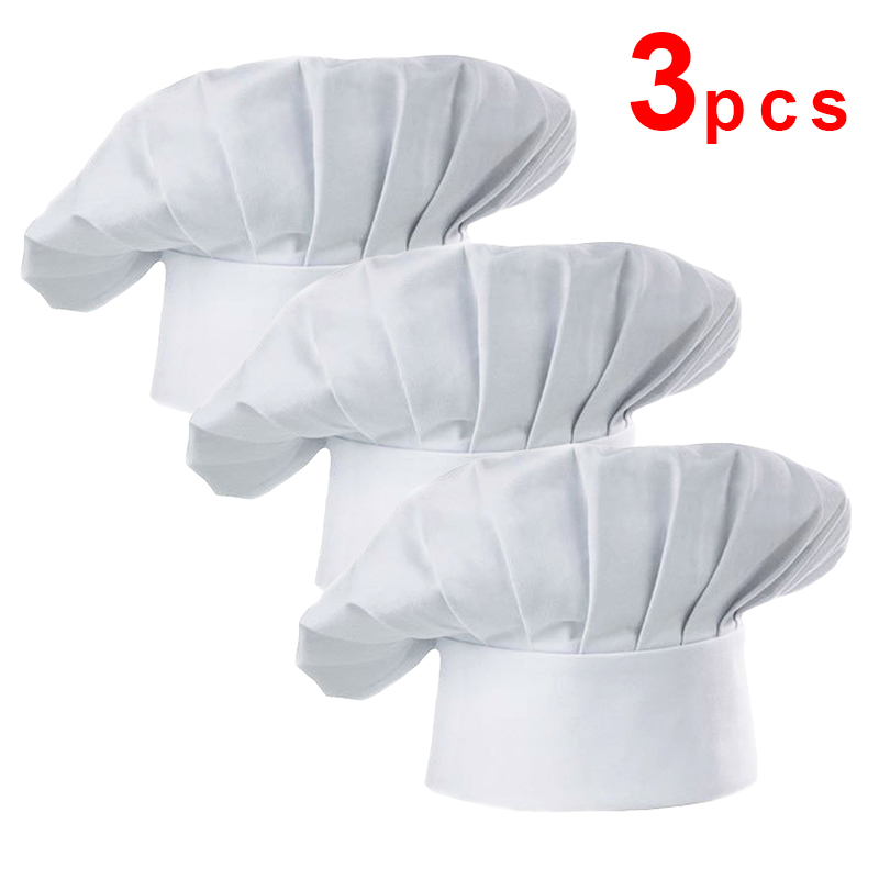 3 szt. Biały kapelusz kucharsk – Gaming Kitchen Accessories recenzja i cena